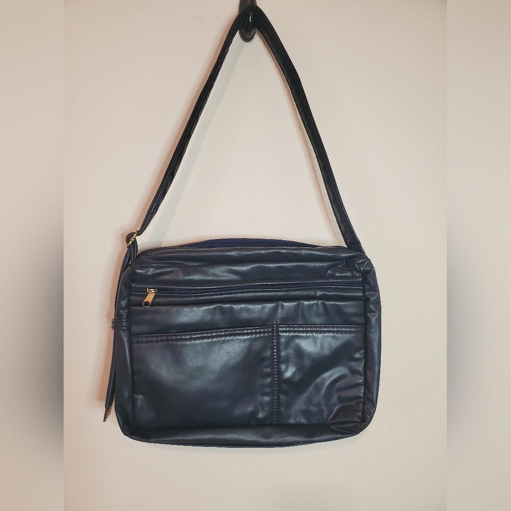 Vintage navy blue shoulder Bag